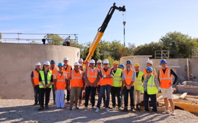 Visite de chantier à la station d’épuration de Saint-Jean-de-Fos